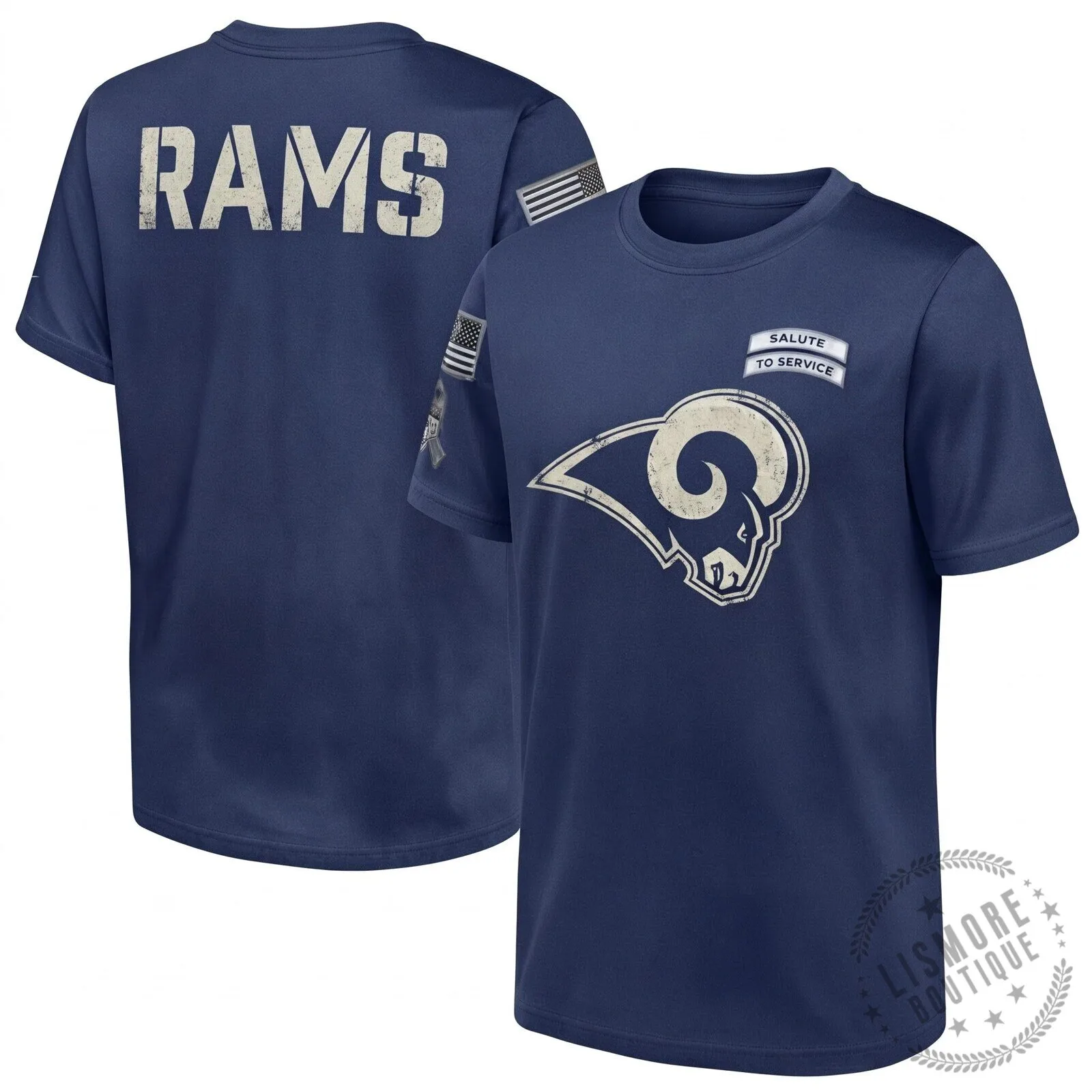 Military Appreciation T-Shirt for Los Angeles Rams Salute To Service 8 Military Appreciation T-Shirt for Los Angeles Rams Salute To Service