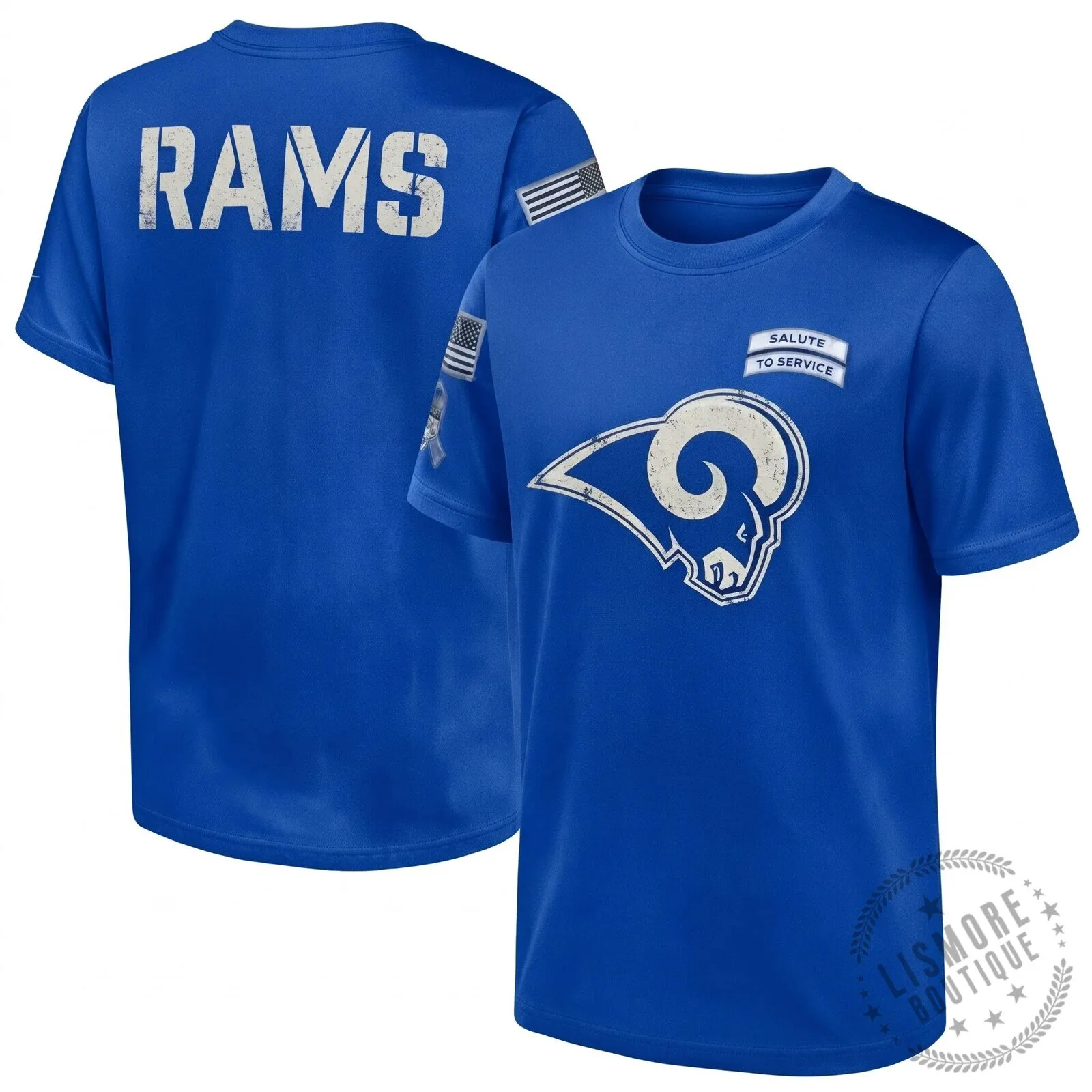 Military Appreciation T-Shirt for Los Angeles Rams Salute To Service 11 Military Appreciation T-Shirt for Los Angeles Rams Salute To Service
