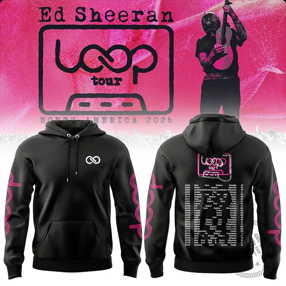 Ed Sheeran North American Loop Tour 2026 Concert Dates Hoodie