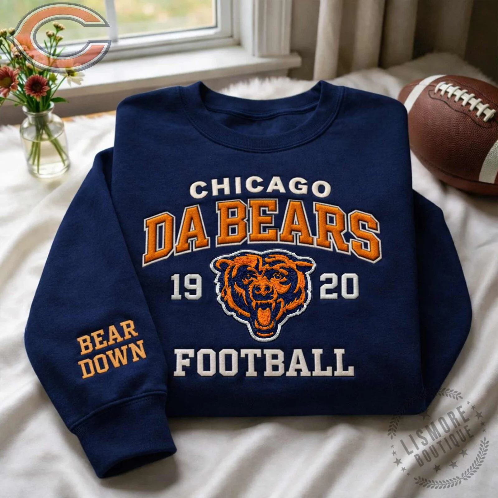 Chicago Da Bears Football Team Bear Down 1920 Crewneck Sweatshirt