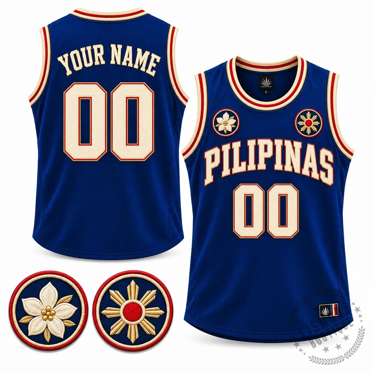 Pilipinas Heritage Custom Basketball Team Jersey with Name and Number 4 Pilipinas Heritage Custom Basketball Team Jersey with Name and Number