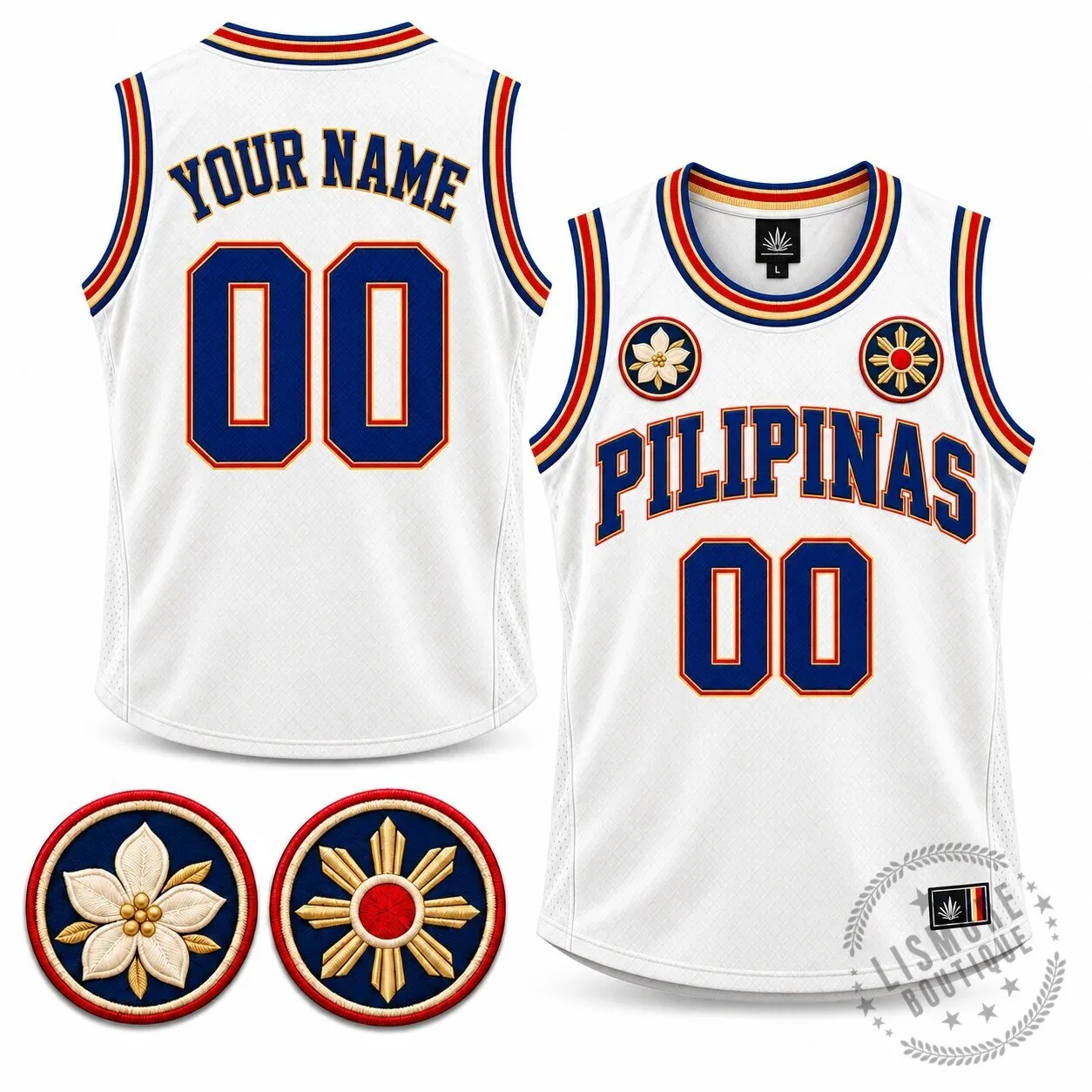 Pilipinas Heritage Custom Basketball Team Jersey with Name and Number 6 Pilipinas Heritage Custom Basketball Team Jersey with Name and Number