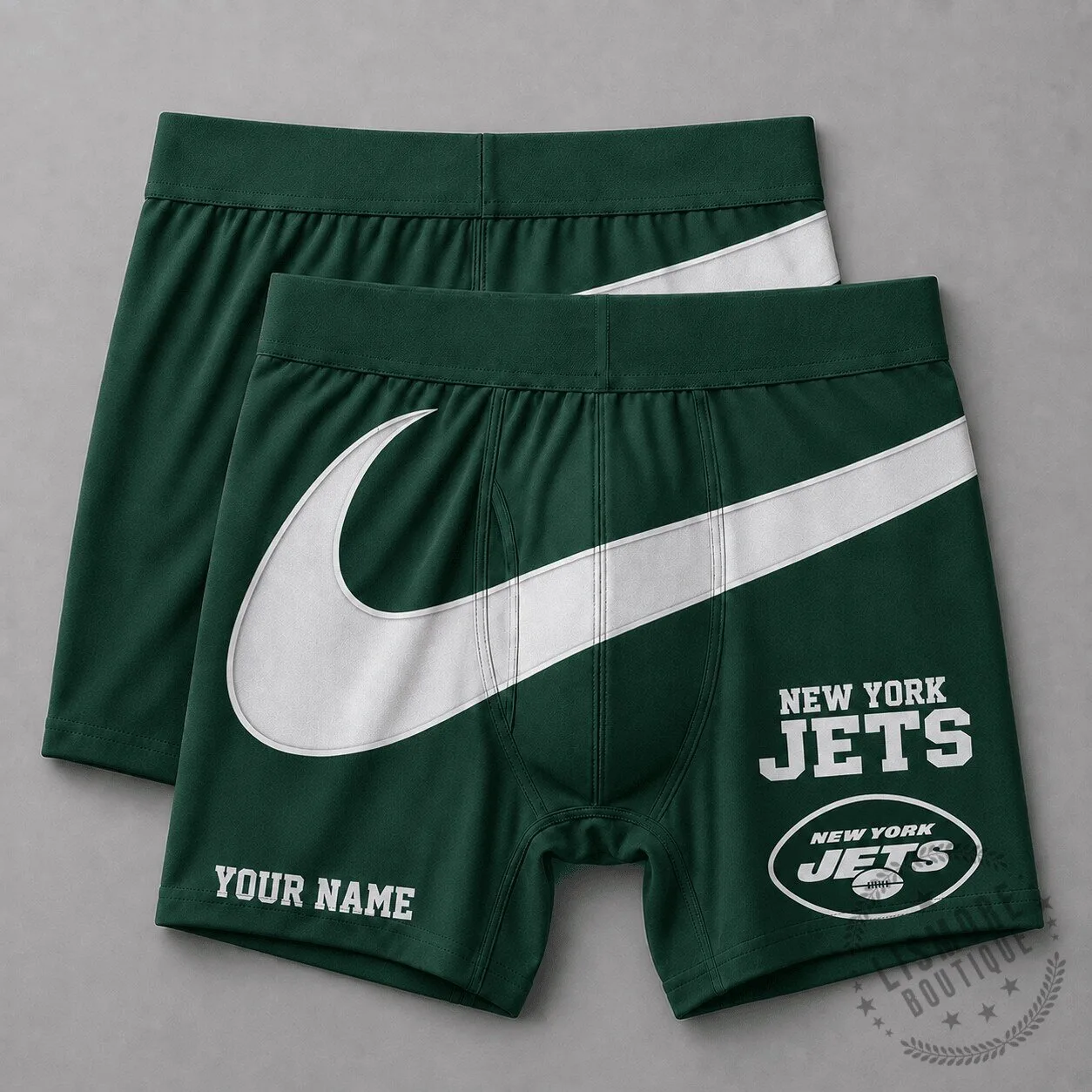 New York Jets Football Team Custom Name Green Boxer Briefs for Men 2 New York Jets Football Team Custom Name Green Boxer Briefs for Men
