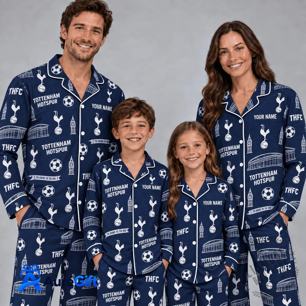 Hamilton Tiger-Cats CFL Plaid Custom Name Football Team Sweatpants 4 Tottenham Hotspur English Premier League Christmas Family Pajamas Set