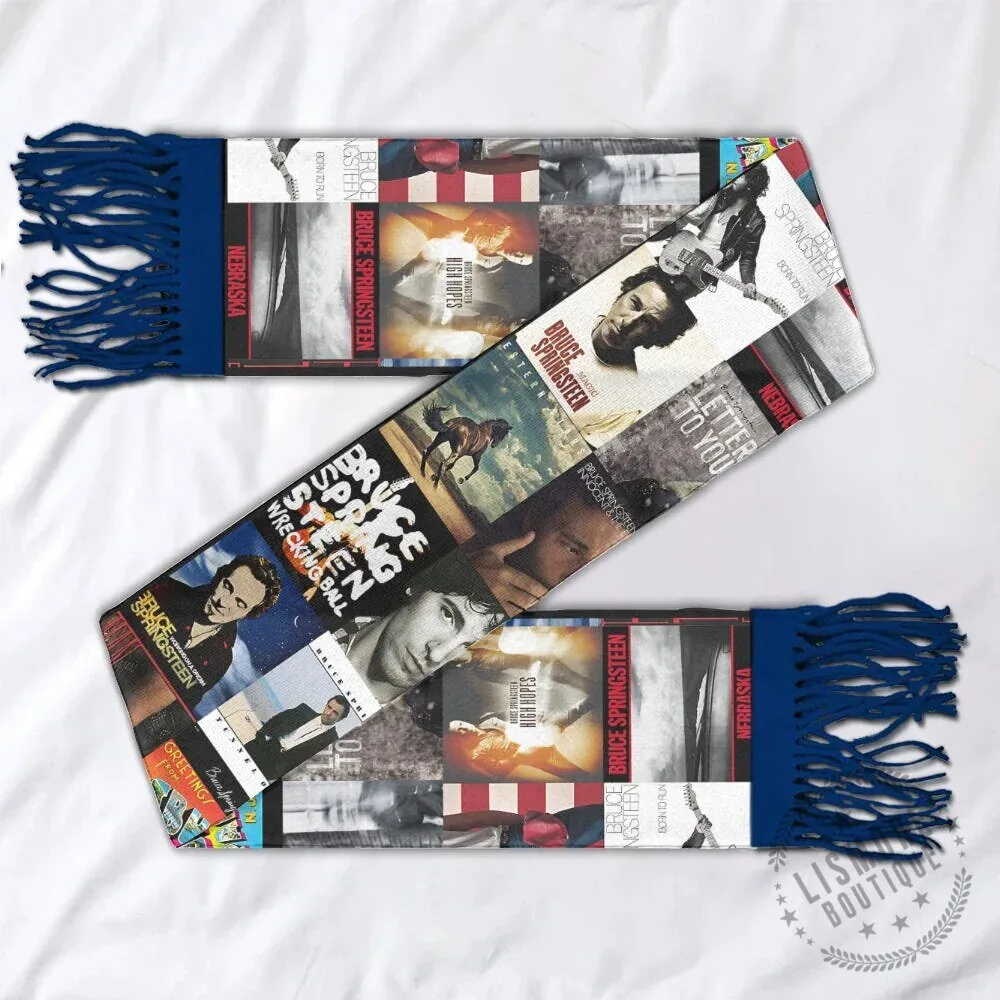 Bruce Springsteen Album Covers Music Fan Scarf