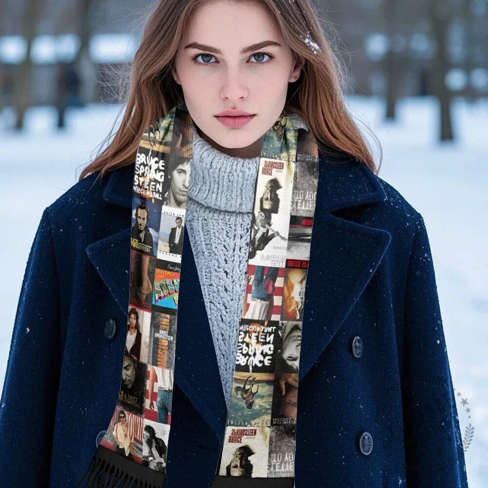 Bruce Springsteen Album Covers Music Fan Scarf 7 Bruce Springsteen Album Covers Music Fan Scarf