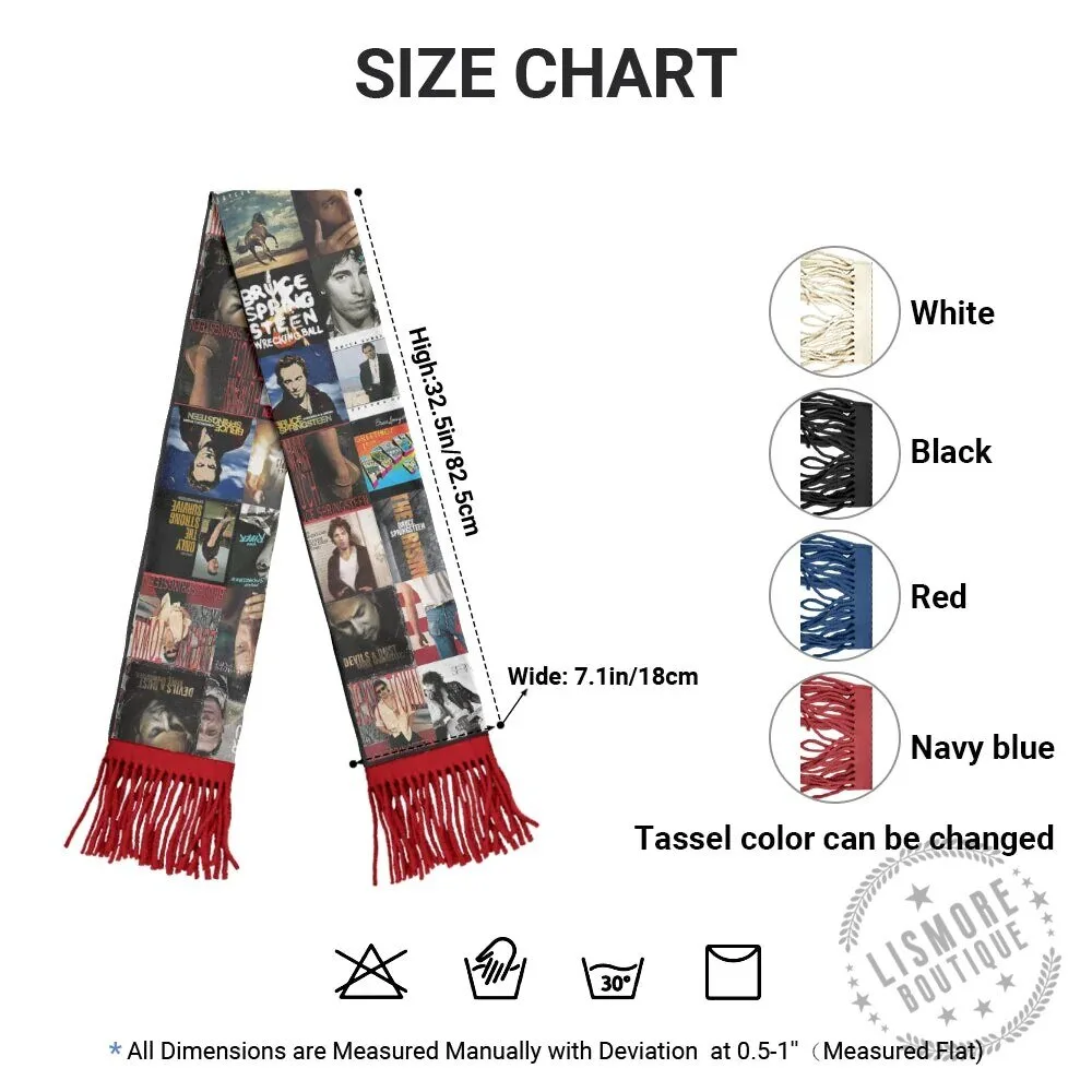 Bruce Springsteen Album Covers Music Fan Scarf 8 Bruce Springsteen Album Covers Music Fan Scarf