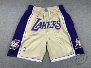 Kobe Bryant Los Angeles Lakers Gold Hardwood Classics Basketball Shorts
