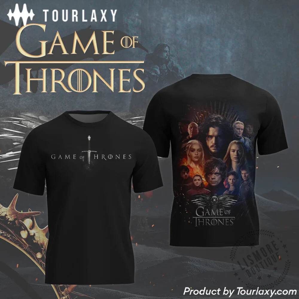 Game of Thrones Iron Throne Black Graphic T-Shirt