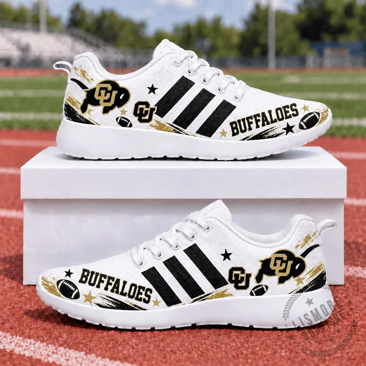 Colorado Buffaloes Football Team Fan Sporty Sneakers Shoes