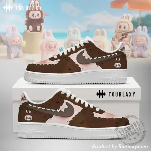 Labubu The Monsters Chestnut Cocoa Custom Air Force 1 Shoes