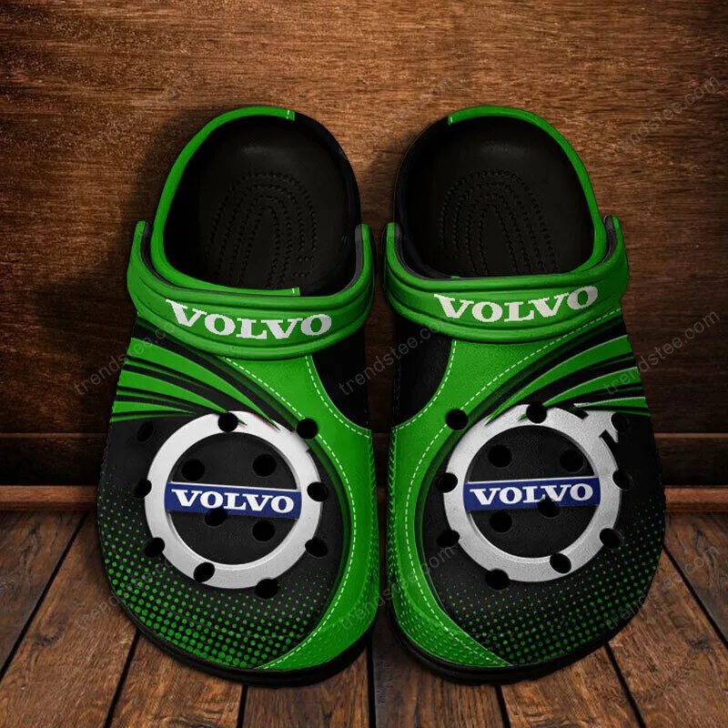 Volvo Car Logo Blue And White Pattern Classic Comfortable Crocs Shoes 14 Volvo Car Logo Blue And White Pattern Classic Comfortable Crocs Shoes