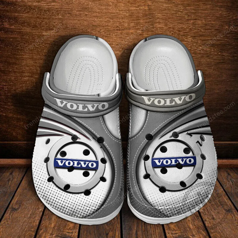 Volvo Car Logo Blue And White Pattern Classic Comfortable Crocs Shoes 15 Volvo Car Logo Blue And White Pattern Classic Comfortable Crocs Shoes
