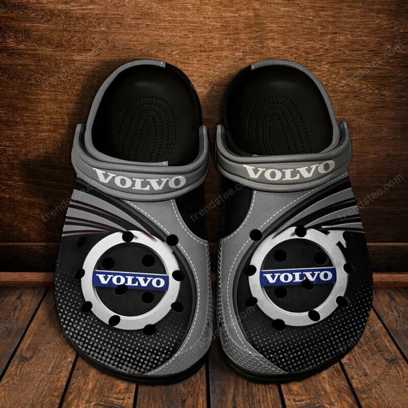 Volvo Car Logo Blue And White Pattern Classic Comfortable Crocs Shoes 16 Volvo Car Logo Blue And White Pattern Classic Comfortable Crocs Shoes