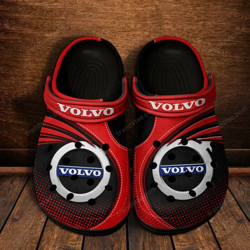 Volvo Car Logo Blue And White Pattern Classic Comfortable Crocs Shoes 18 Volvo Car Logo Blue And White Pattern Classic Comfortable Crocs Shoes
