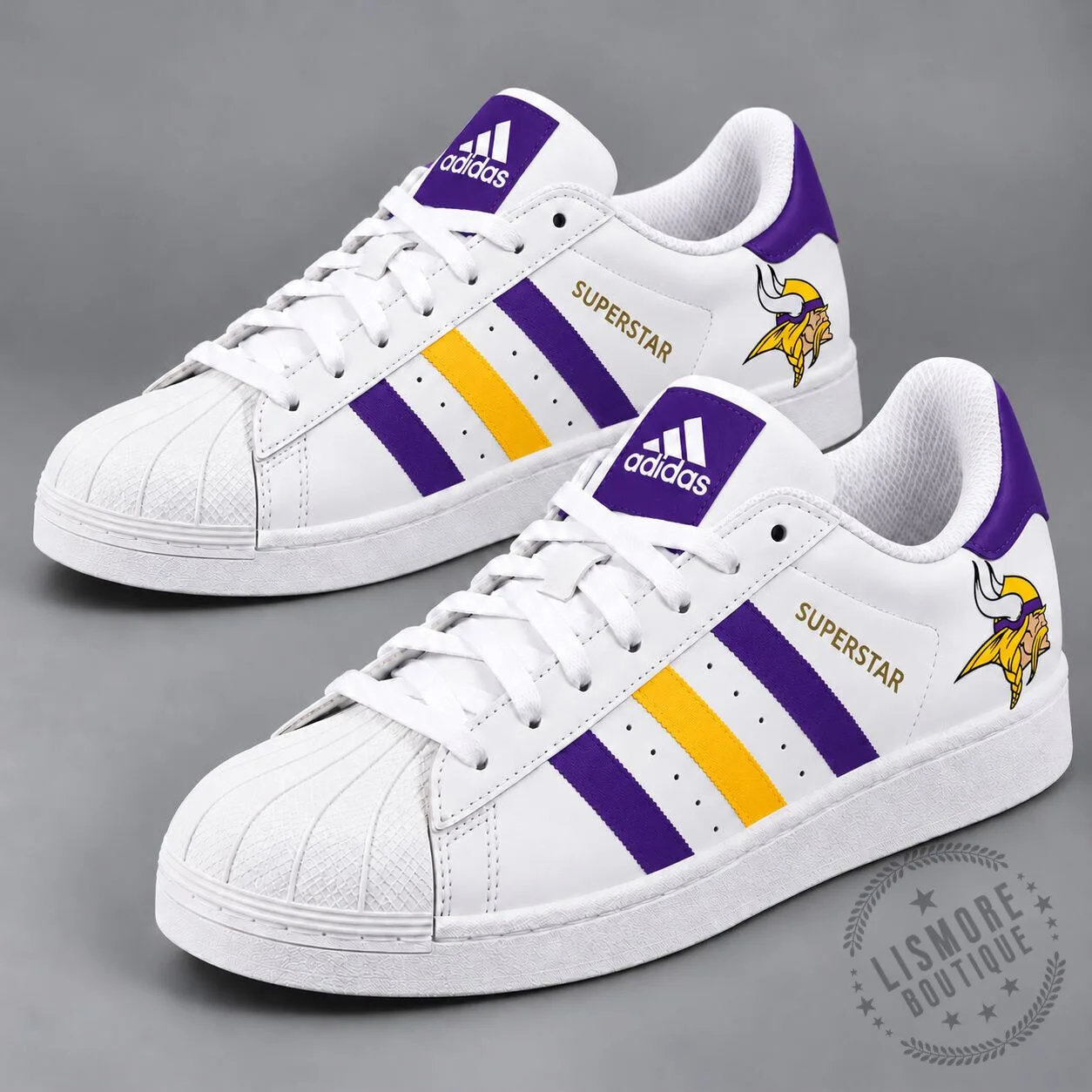 Minnesota Vikings NFL Team Pride Superstar Shoes 1 Minnesota Vikings NFL Team Pride Superstar Shoes