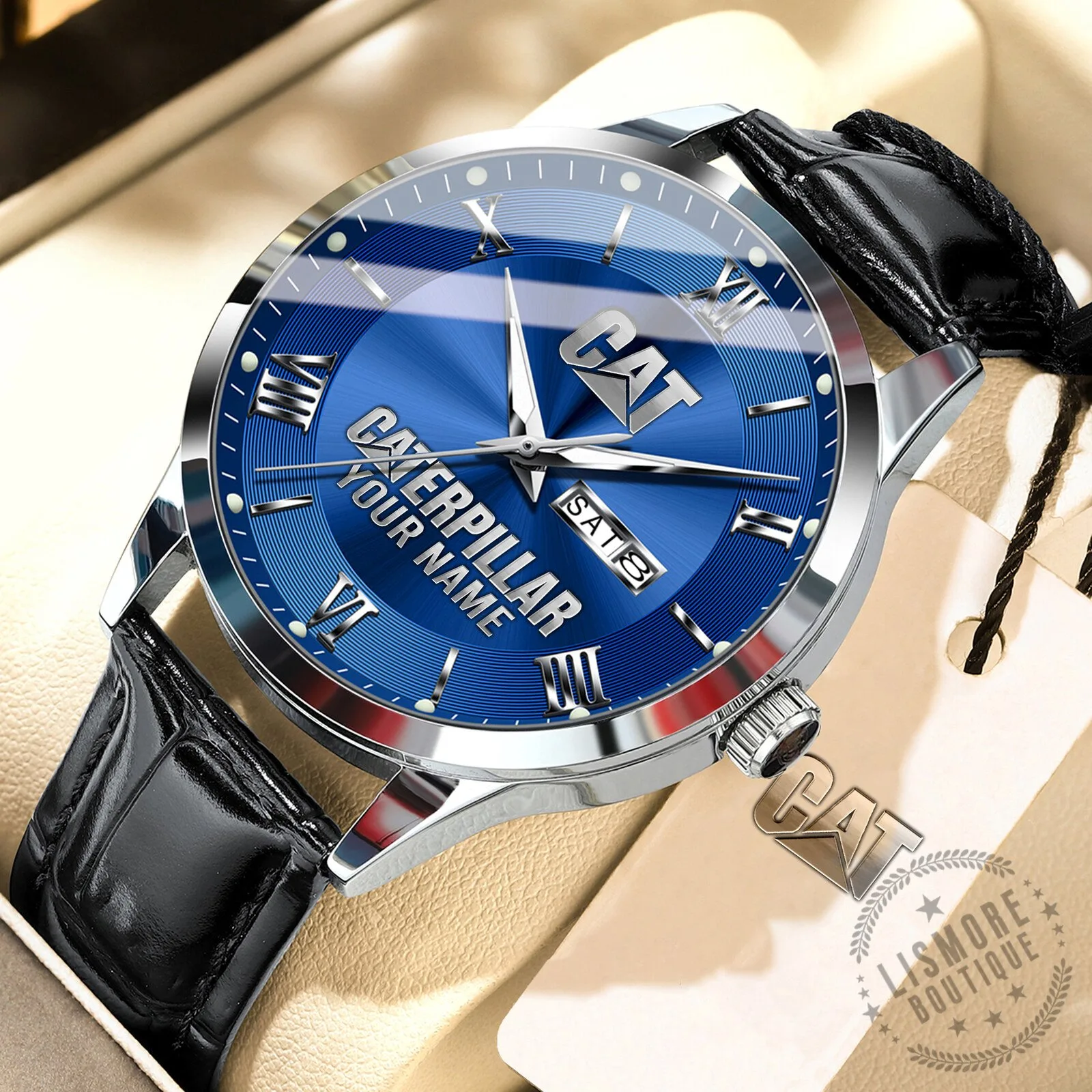 Caterpillar Custom Name Elegant Fashion Design Leather Men's Watch 19 Caterpillar Custom Name Elegant Fashion Design Leather Men